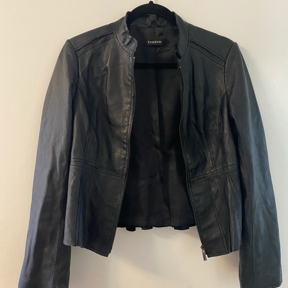 Soft leather zip up jacket - Picture 4 of 12